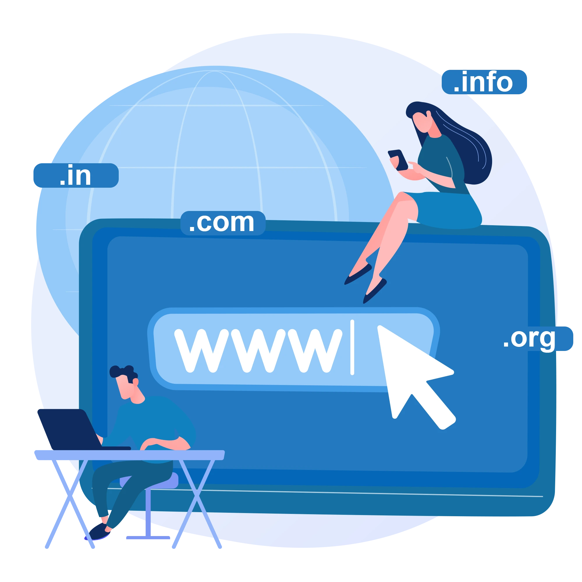 Domain name registration and DNS management